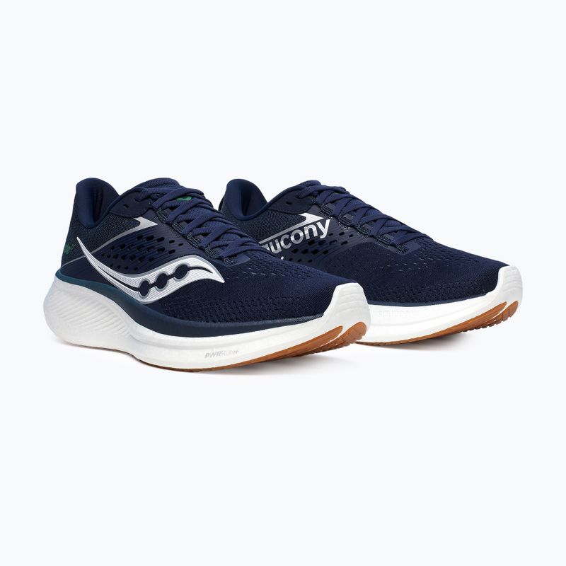 Ανδρικά παπούτσια τρεξίματος Saucony Ride 17 navy/ gum 3