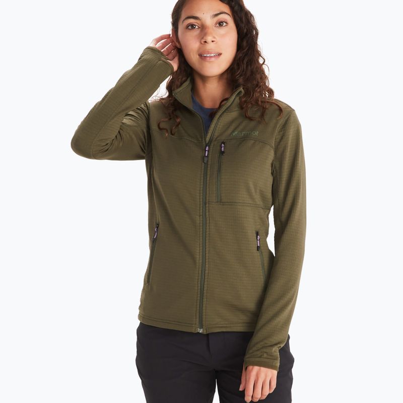 Marmot Preon γυναικείο fleece φούτερ πράσινο M12399