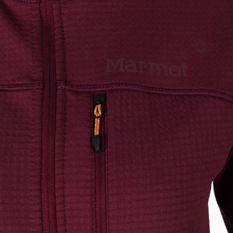 Marmot Preon γυναικείο fleece φούτερ μπορντό M12399 4