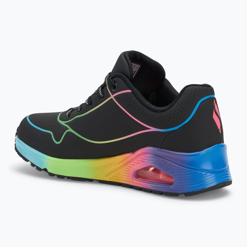 Γυναικεία παπούτσια SKECHERS Uno Pop Of Sunshine black/multi neon 3