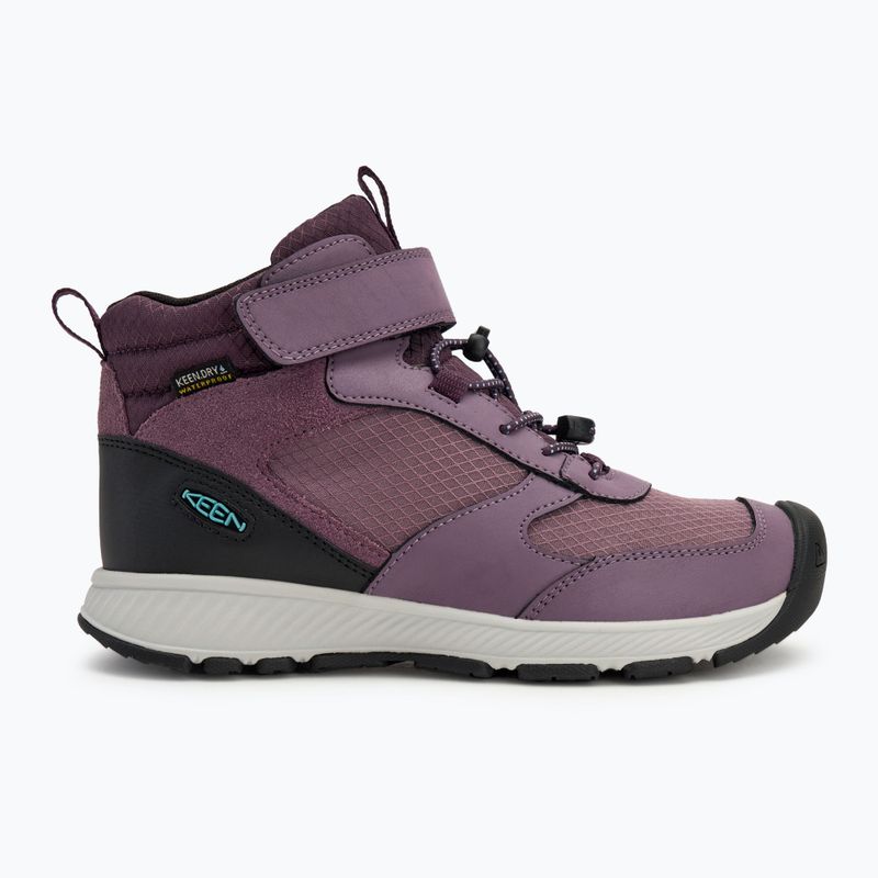 Παιδικά παπούτσια πεζοπορίας KEEN Skua Mid WP JR black plum/plum perfect 2