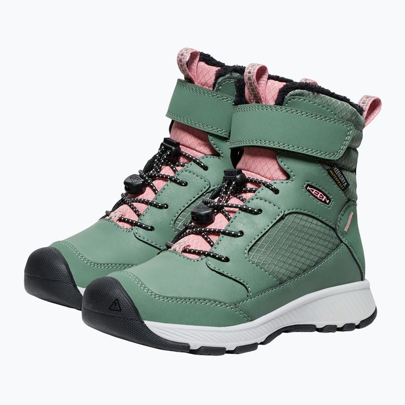 KEEN Skua Winter WP παιδικές μπότες χιονιού dark forest/rose elegance 9