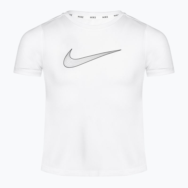 Nike Dri-Fit One SS Training παιδικό μπλουζάκι λευκό/μαύρο