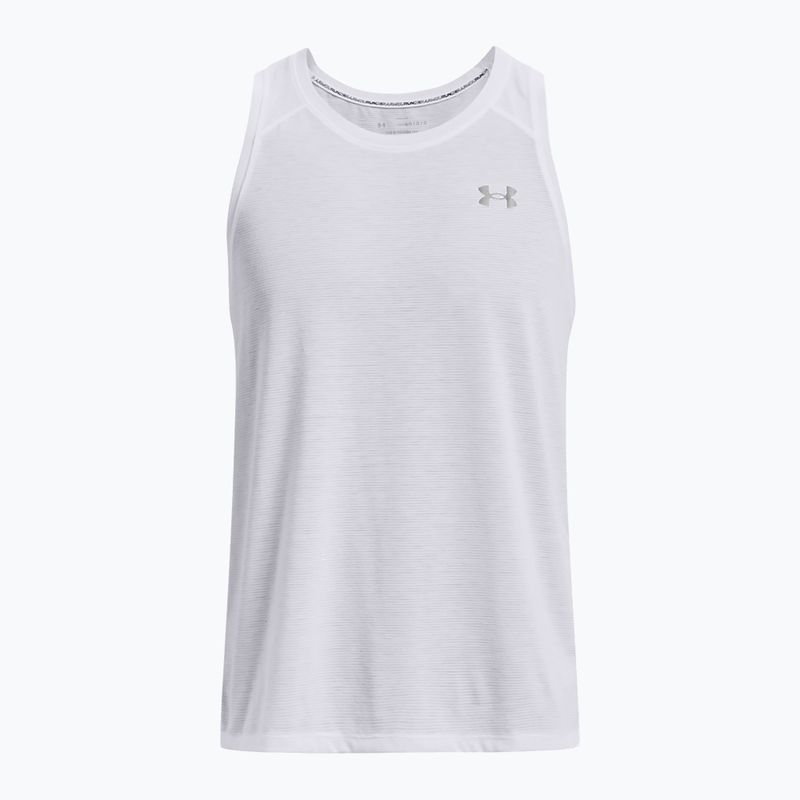 Ανδρικό Under Armour Streaker Singlet running tank top λευκό 1361468-100 5