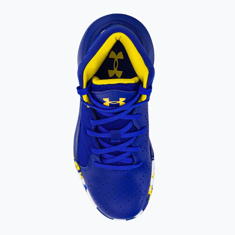 Under Armour ανδρικά παπούτσια μπάσκετ GS Jet '21 400 μπλε και λευκό 3024794-400 6