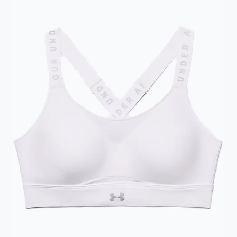 Under Armour Infinity High σουτιέν προπόνησης λευκό 1351994 3