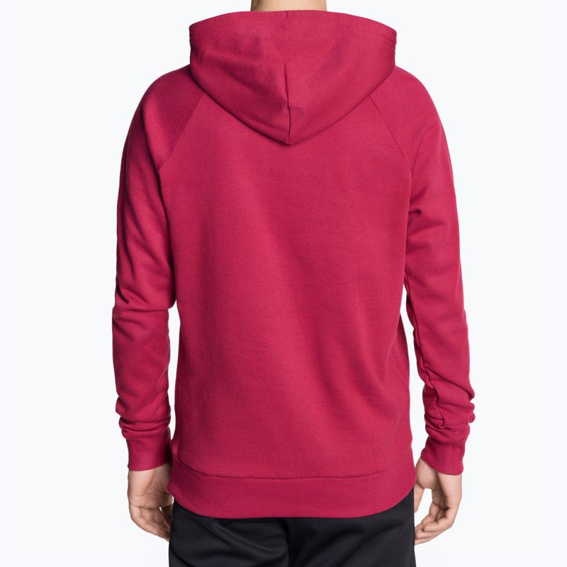 Ανδρικό φούτερ Under Armour Rival Fleece Big Logo HD hoodie κόκκινο και λευκό 1357093 2