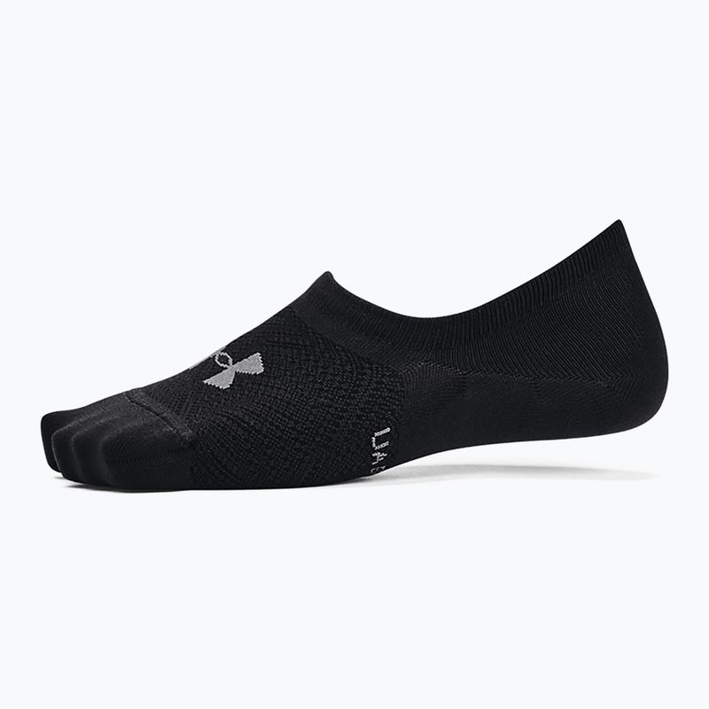 Under Armour Breathe Lite Ultra Low 3P μαύρες/μαύρες/γκρι γυναικείες κάλτσες προπόνησης 3