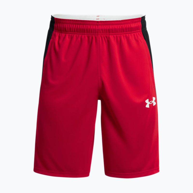 Under Armour Baseline 10In 600 ανδρικό σορτς μπάσκετ κόκκινο 1370220-600-LG 5