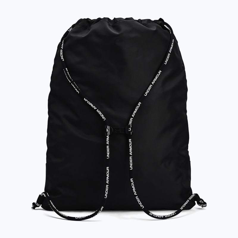 Under Armour Undeniable Sackpack 20 l μαύρο/μαύρο/μεταλλικό ασήμι 2