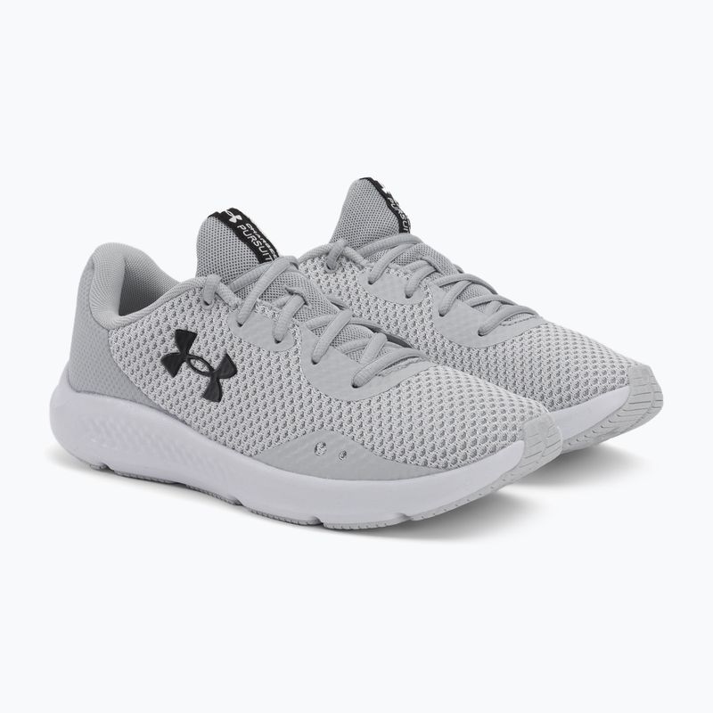 Under Armour Charged Pursuit 3 γκρι γυναικεία παπούτσια για τρέξιμο 3024889 4