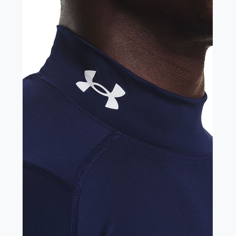 Ανδρικό Under Armour Heat Gear Armour Comp Mock midnight navy/white training longsleeve 4