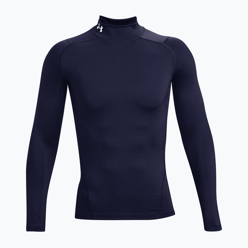 Ανδρικό Under Armour Heat Gear Armour Comp Mock midnight navy/white training longsleeve 5