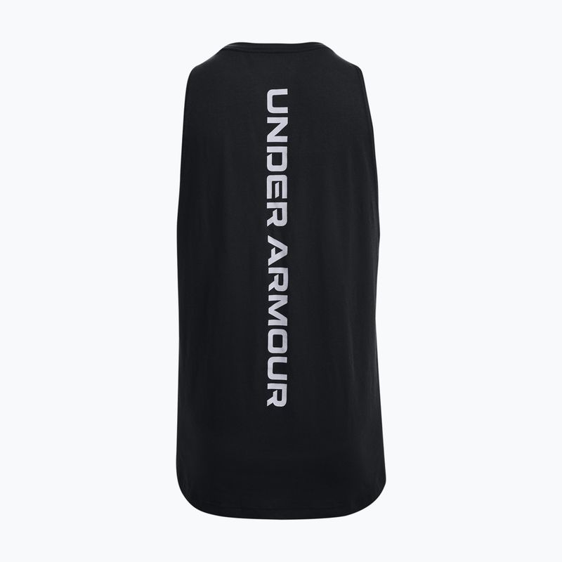 Under Armour Baseline Cotton Tank 003 ανδρικό μπλουζάκι μπάσκετ μαύρο 1361901 6