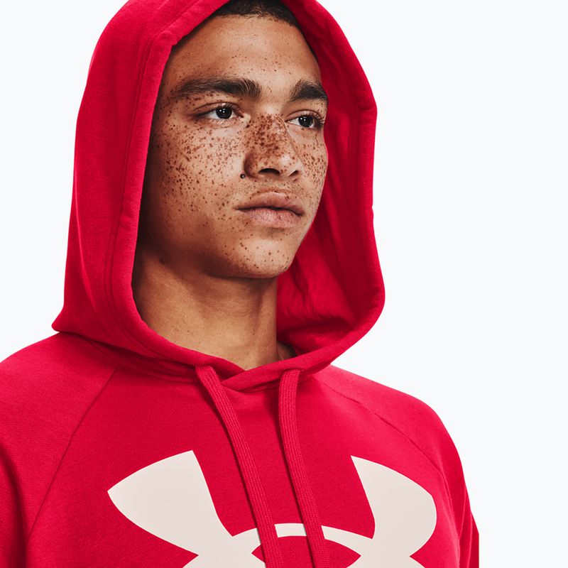 Ανδρικό φούτερ Under Armour Rival Fleece Big Logo Hd hoodie κόκκινο 1357093 4