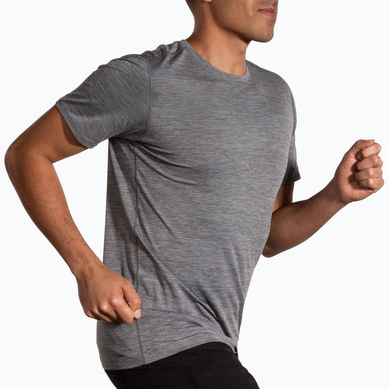 Ανδρικό μπλουζάκι Brooks Luxe htr charcoal running shirt 2