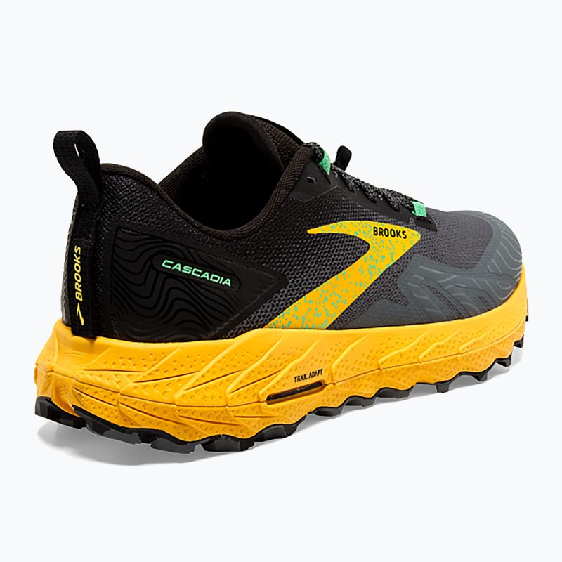 Brooks Cascadia 17 ανδρικά παπούτσια για τρέξιμο λεμονιού χρώμιο/sedona φασκόμηλο 10