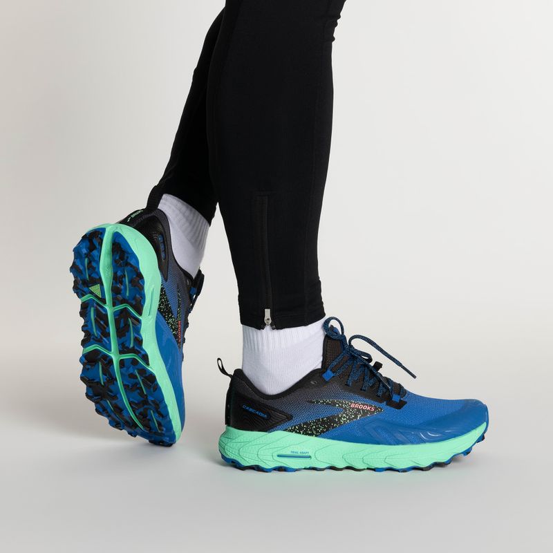 Brooks Cascadia 17 Victoria μπλε/μαύρο/ανοιξιάτικο μπουμπούκι ανδρικά παπούτσια για τρέξιμο 2