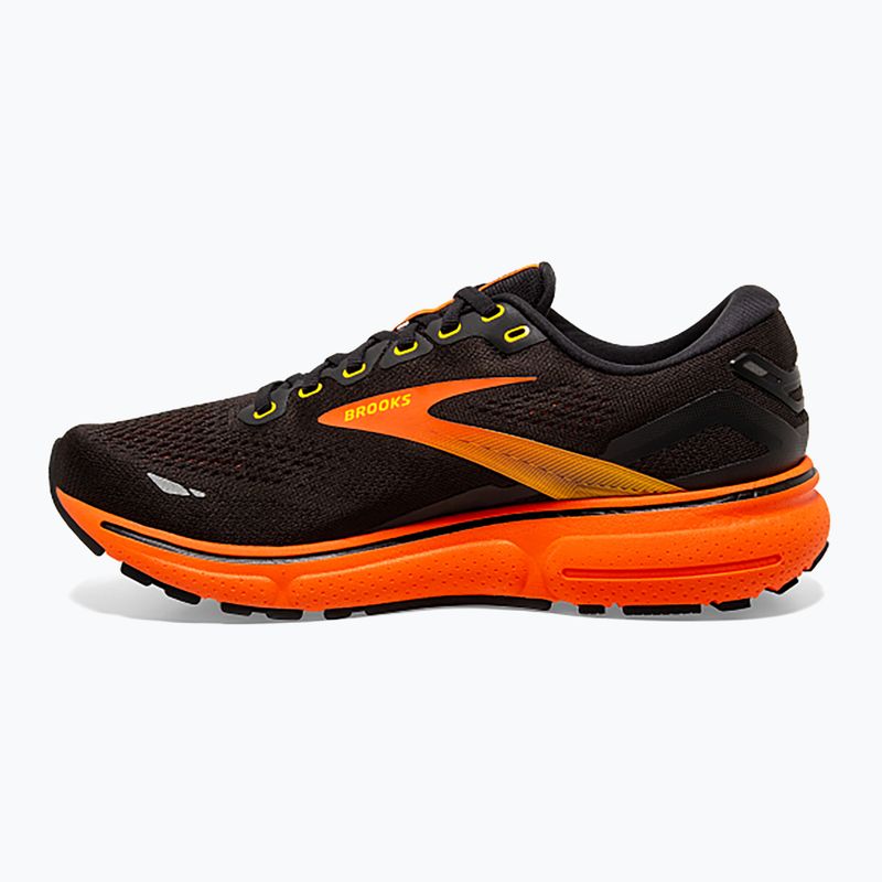 Brooks Ghost 15 ανδρικά παπούτσια για τρέξιμο μαύρο/κίτρινο/κόκκινο 9