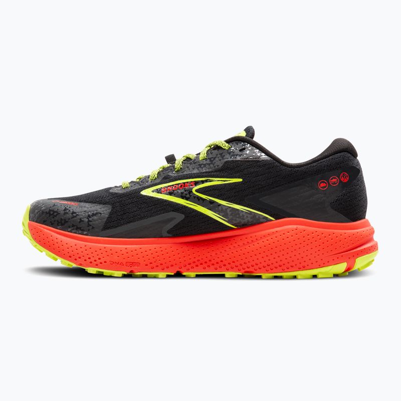 Ανδρικά παπούτσια για τρέξιμο Brooks Divide 5 GTX black/cherry/lime 10