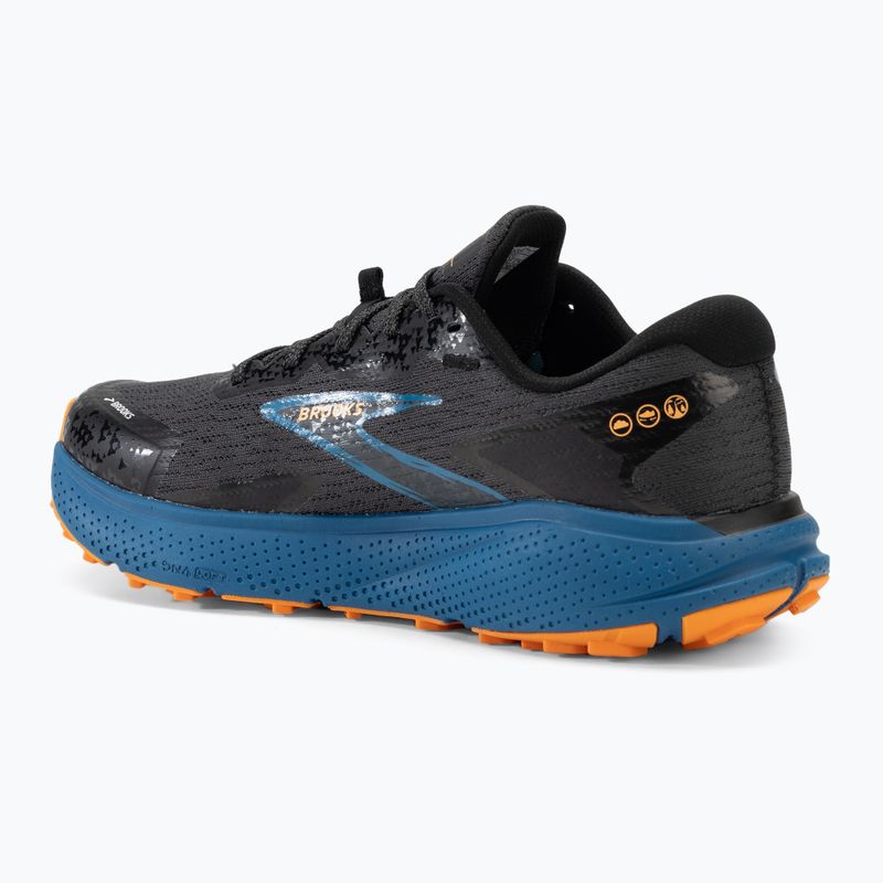 Ανδρικά παπούτσια για τρέξιμο Brooks Divide 5 ebony/blue sapphire/orange 3