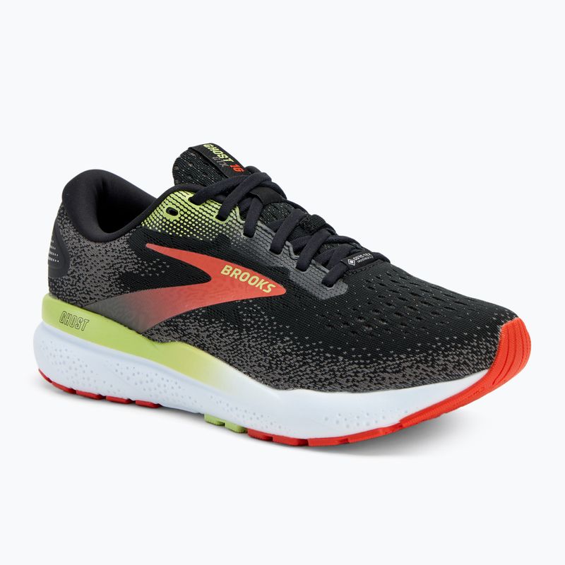 Ανδρικά παπούτσια για τρέξιμο Brooks Ghost 16 GTX black/mandarin red/green