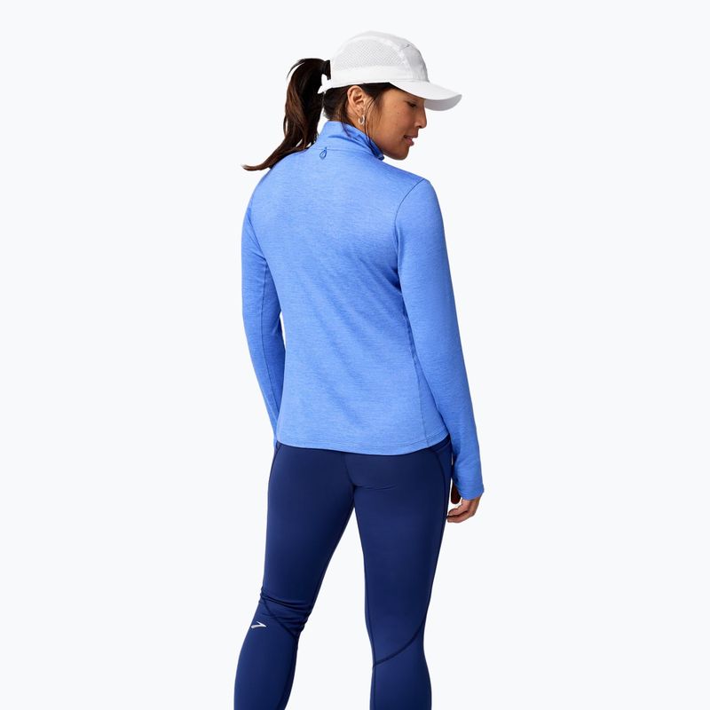 Γυναικείο μακρυμάνικο τρέξιμο Brooks Dash 1/2 Zip 2.0 htr bluebell 3