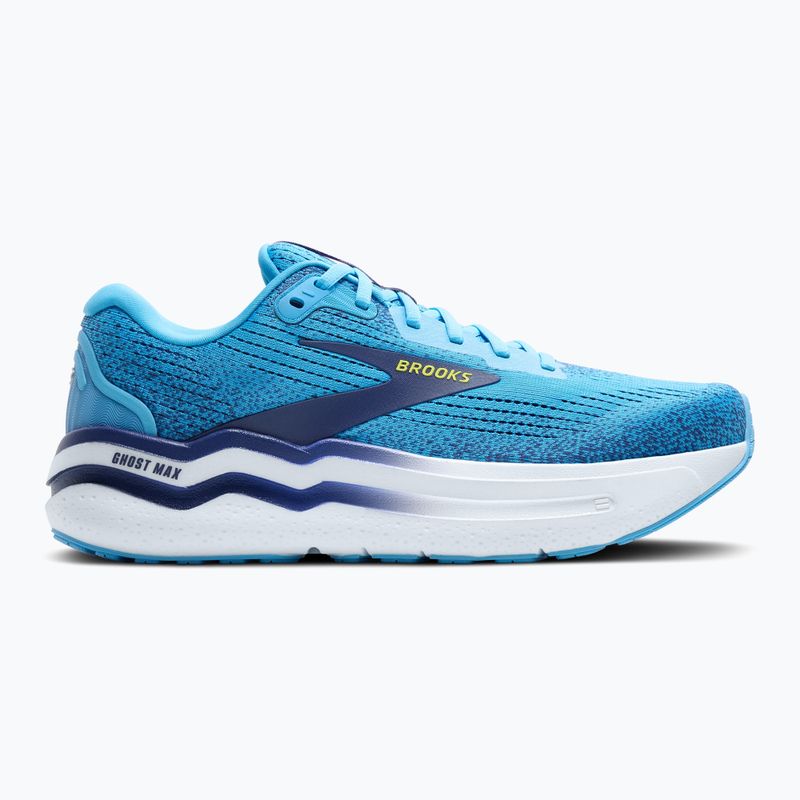 Brooks Ghost Max 2 ανδρικά αθλητικά παπούτσια τρεξίματος bonnie μπλε/μπλε κορδέλα/κίτρινο 2