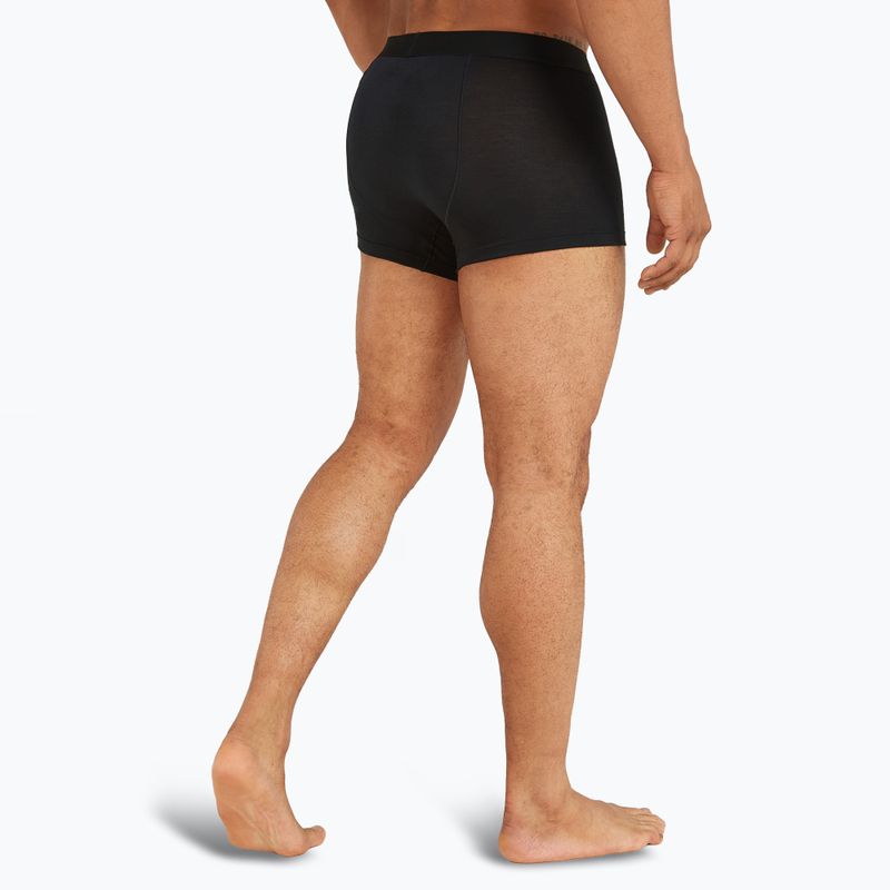 Ανδρικά θερμικά σορτς μποξεράκια icebreaker Merino 125 Cool-Lite Anatomica Trunks μαύρο 4