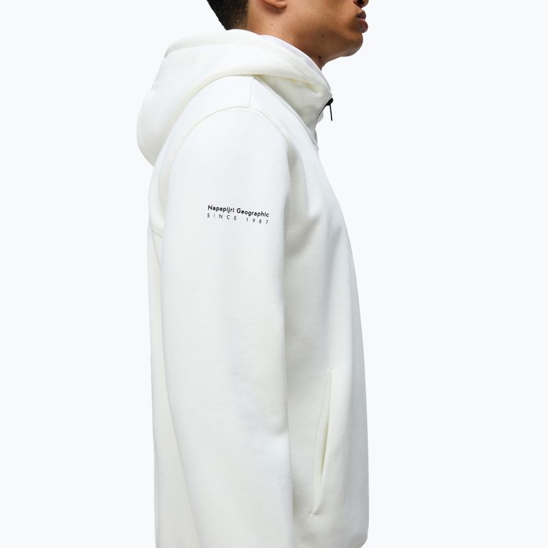 Ανδρικό φούτερ Napapijri B-Badge Half Zip Hooded white heron 4