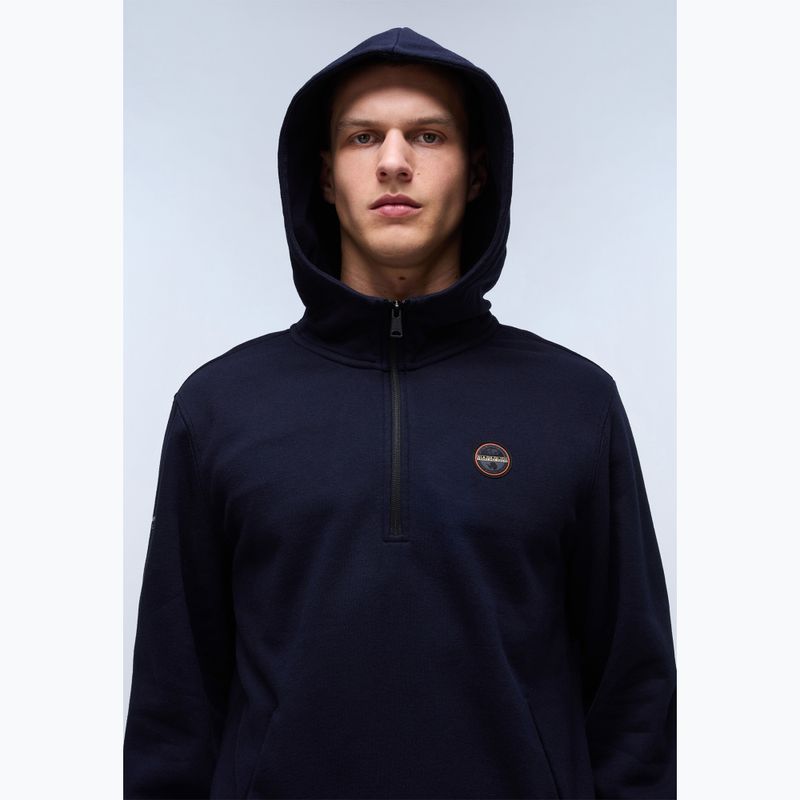 Ανδρικό φούτερ Napapijri B-Badge Half Zip Hooded blu marine 5