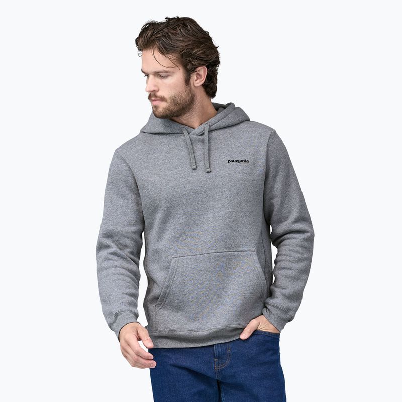 Patagonia Fitz Roy Icon Uprisal Hoody gravel heather φούτερ