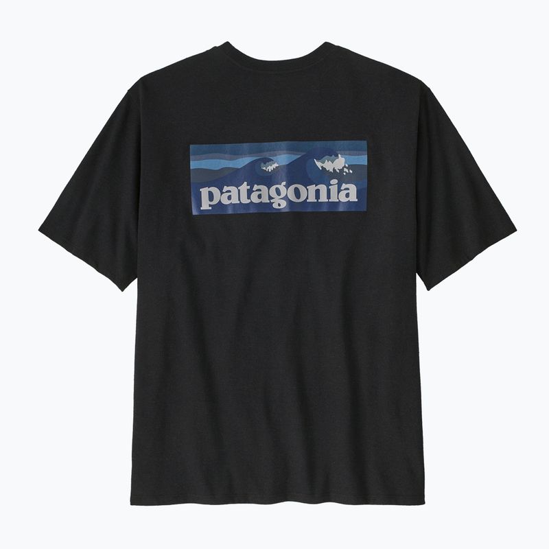 Ανδρικό Patagonia Boardshort Logo Pocket Responsibili με μελάνι μαύρο T-shirt 3