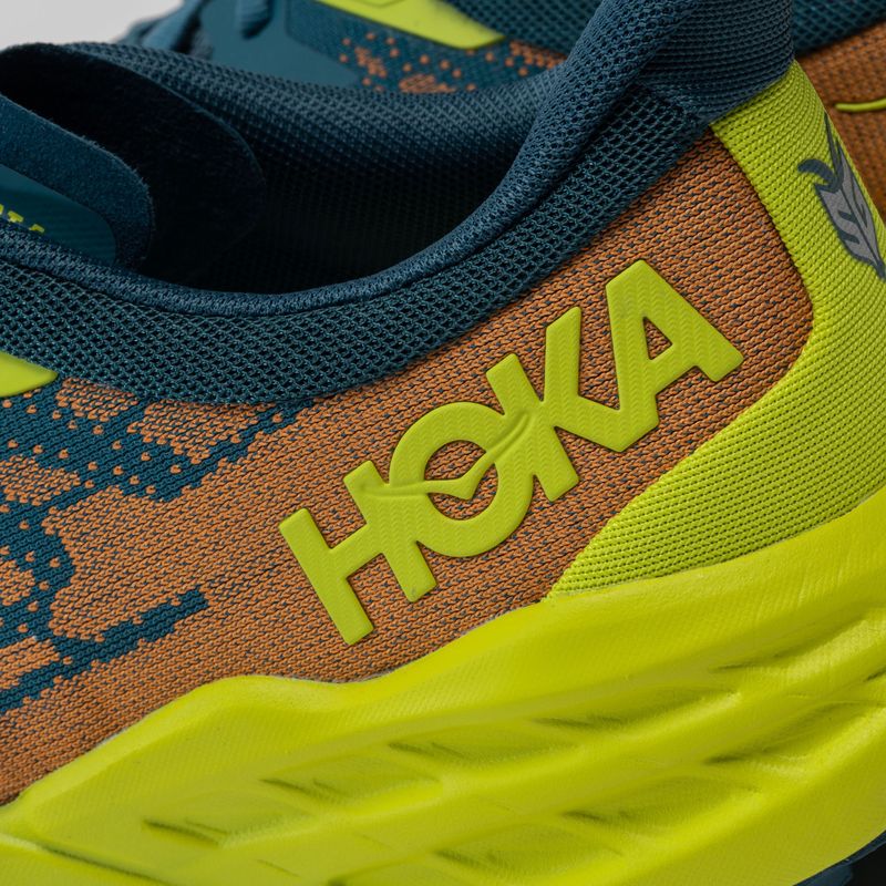 HOKA Speedgoat 5 ανδρικά παπούτσια για τρέξιμο μπλε-πράσινο 1123157-BCEP 7