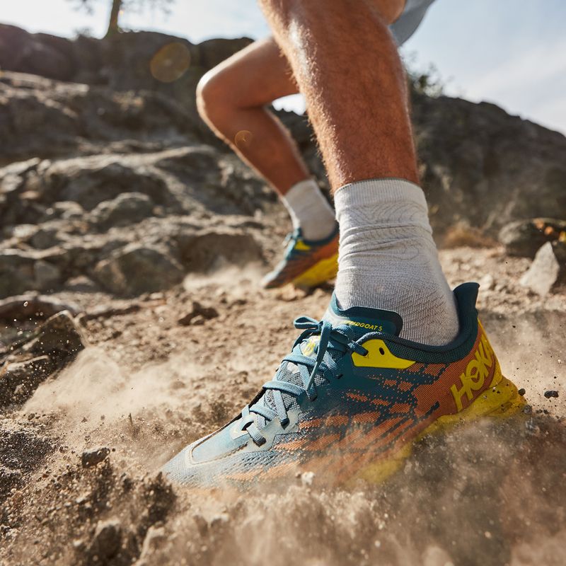 HOKA Speedgoat 5 ανδρικά παπούτσια για τρέξιμο μπλε-πράσινο 1123157-BCEP 8