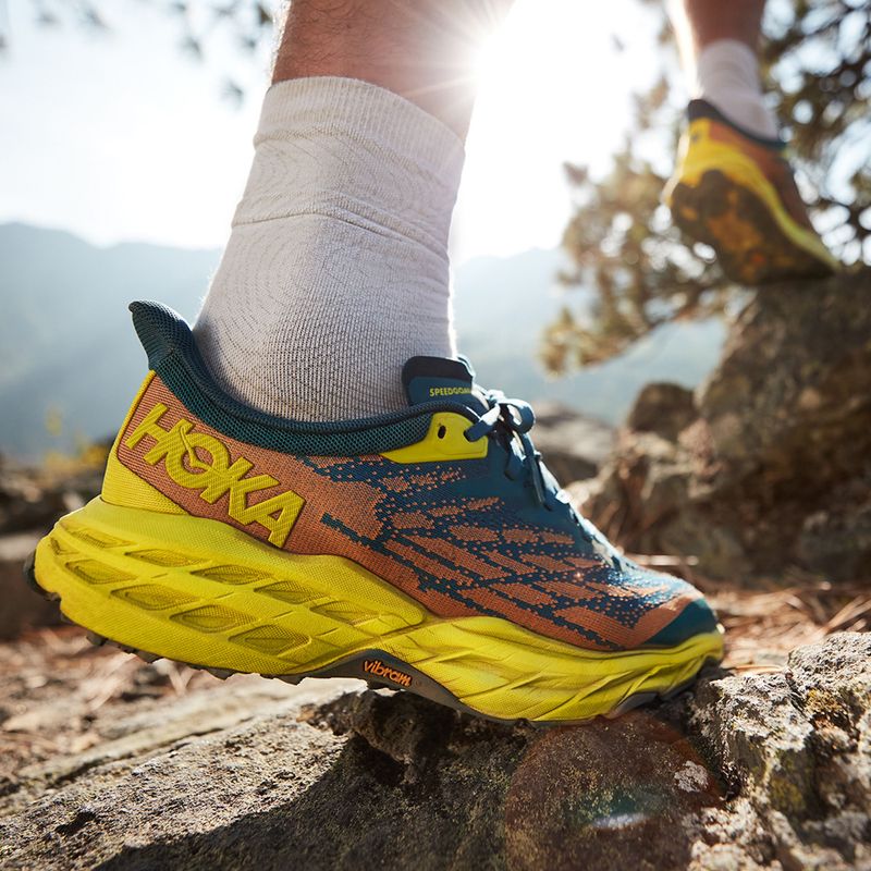 HOKA Speedgoat 5 ανδρικά παπούτσια για τρέξιμο μπλε-πράσινο 1123157-BCEP 9