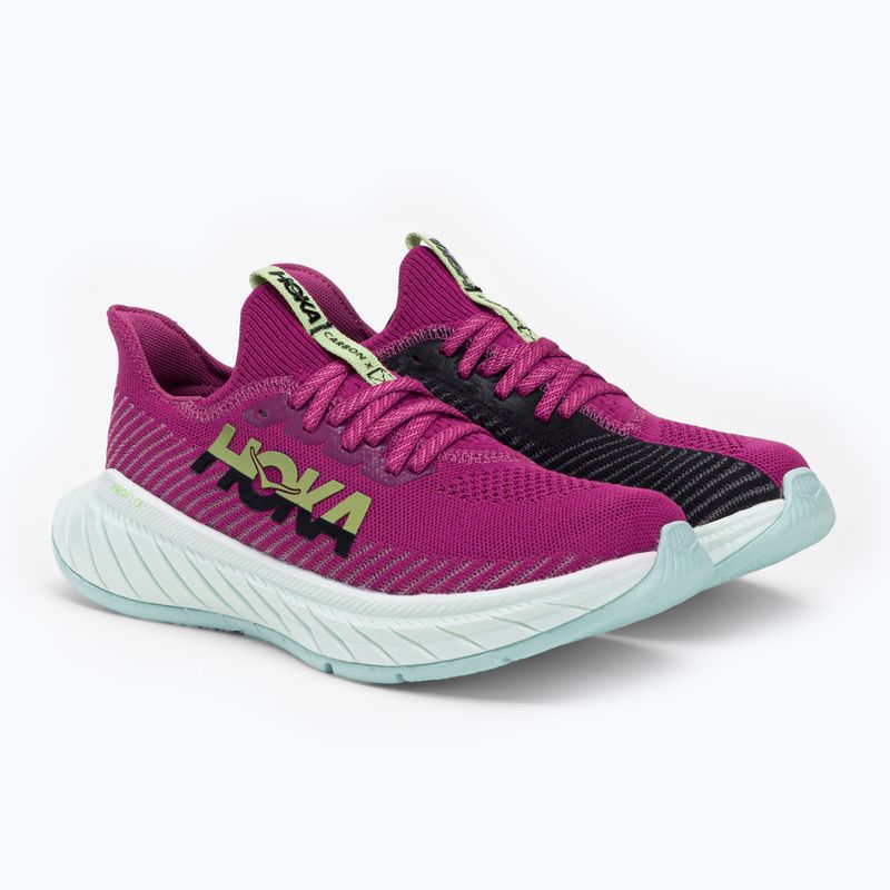 Γυναικεία παπούτσια για τρέξιμο HOKA Carbon X 3 ροζ 1123193-FFBL 5