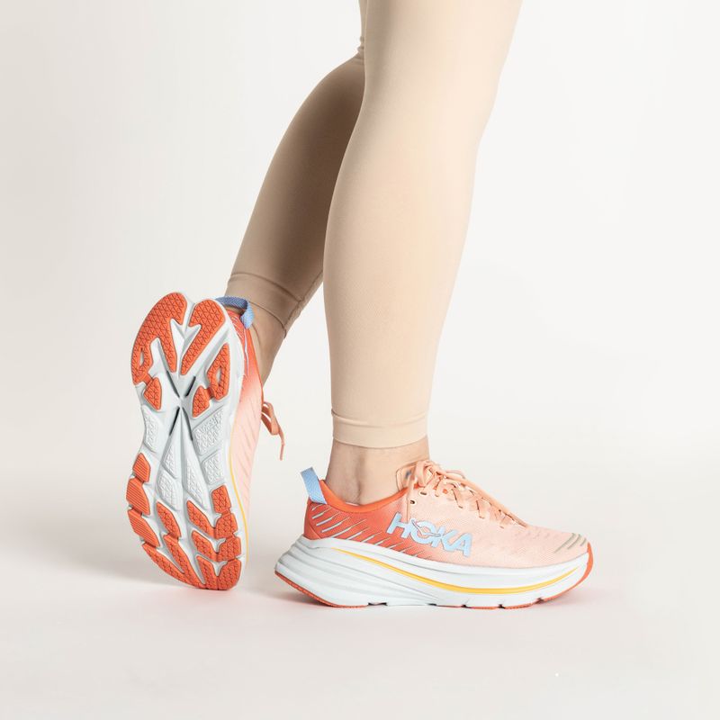 Γυναικεία παπούτσια για τρέξιμο HOKA Bondi X caellia/peach parfait 2