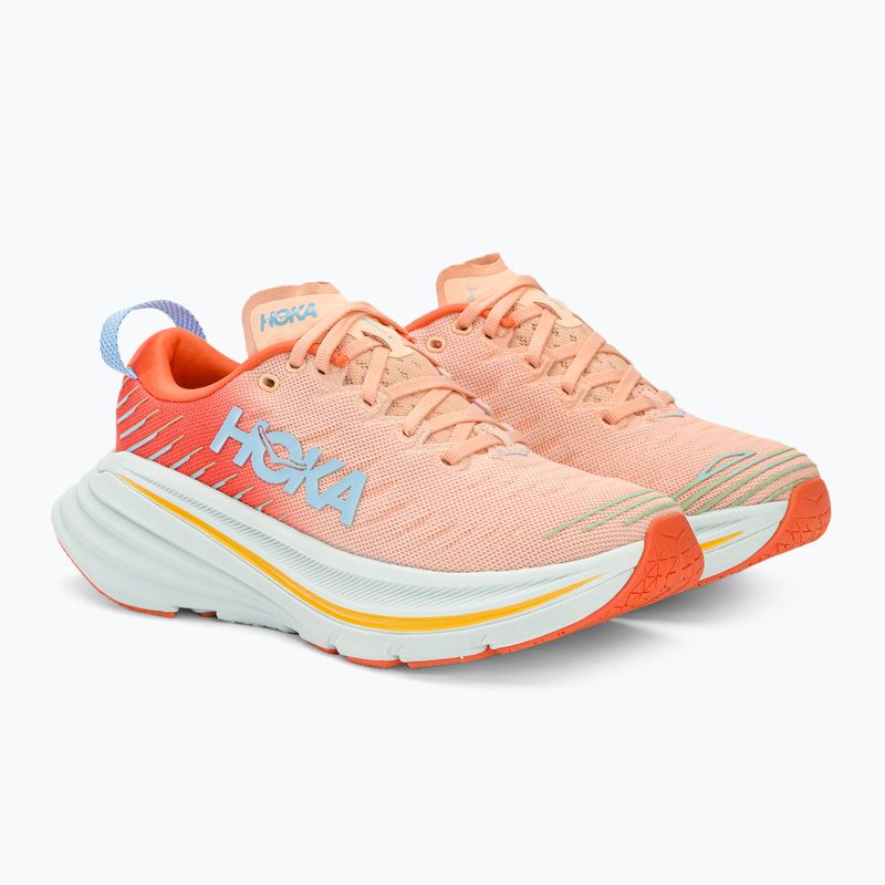 Γυναικεία παπούτσια για τρέξιμο HOKA Bondi X caellia/peach parfait 5