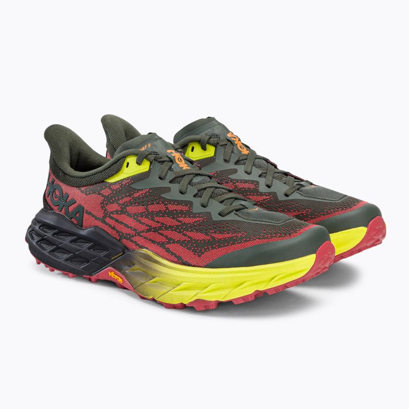 HOKA Speedgoat 5 ανδρικά παπούτσια για τρέξιμο σκούρο πράσινο 1123157-TFST 3