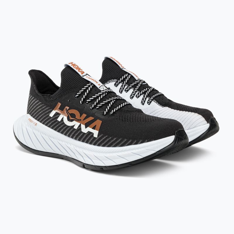 HOKA ανδρικά παπούτσια για τρέξιμο Carbon X 3 μαύρο και λευκό 1123192-BWHT 3