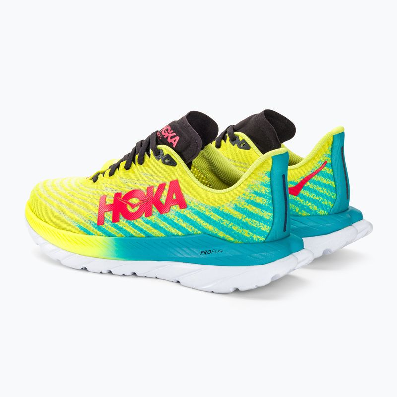 HOKA Mach 5 ανδρικά παπούτσια για τρέξιμο βραδινό primrose/scuba blue 3