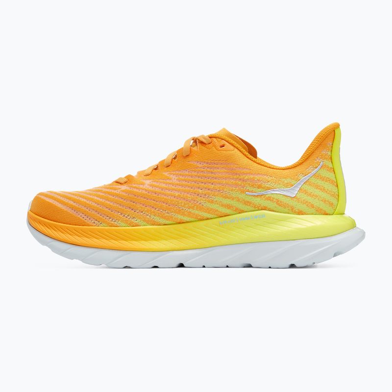 Ανδρικά αθλητικά παπούτσια τρεξίματος HOKA Mach 5 radiant κίτρινο πορτοκαλί 3