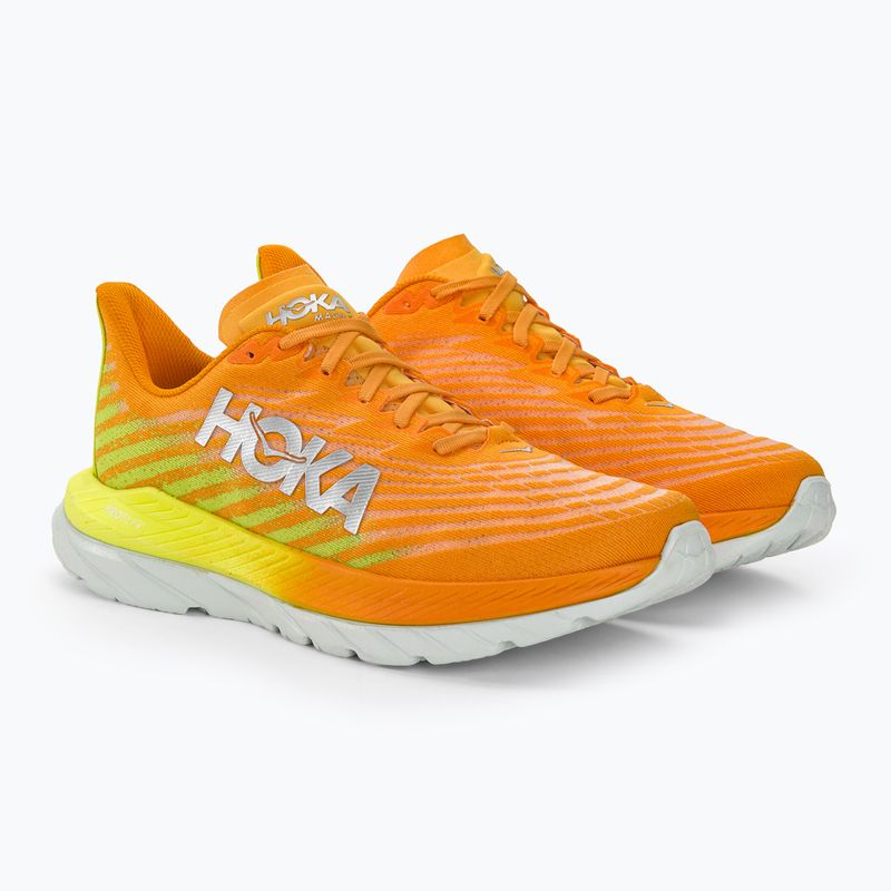 Ανδρικά αθλητικά παπούτσια τρεξίματος HOKA Mach 5 radiant κίτρινο πορτοκαλί 5