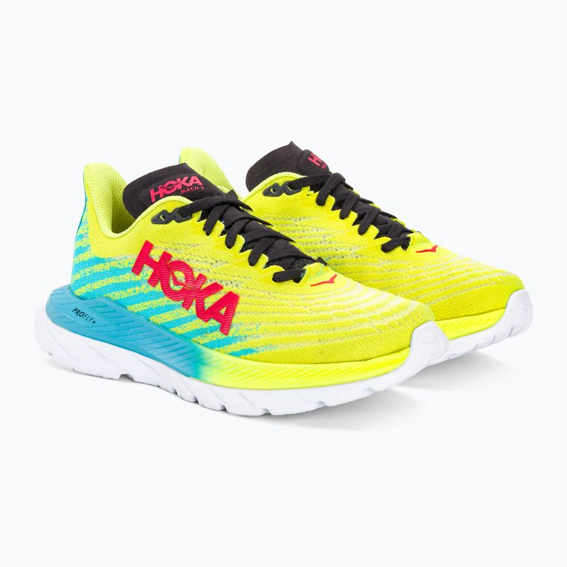 Γυναικεία παπούτσια για τρέξιμο HOKA Mach 5 evening primrose/scuba blue 4