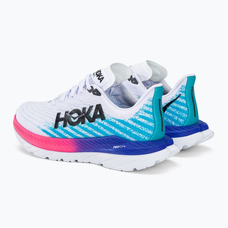 Γυναικεία παπούτσια τρεξίματος HOKA Mach 5 λευκό/μπλε της Κούβας 4