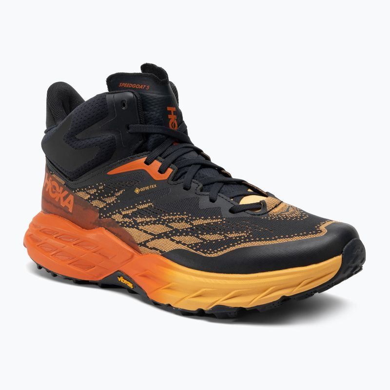 Ανδρικά παπούτσια για τρέξιμο HOKA Speedgoat 5 Mid GTX μπλε γραφίτης/κίτρινο κεχριμπάρι