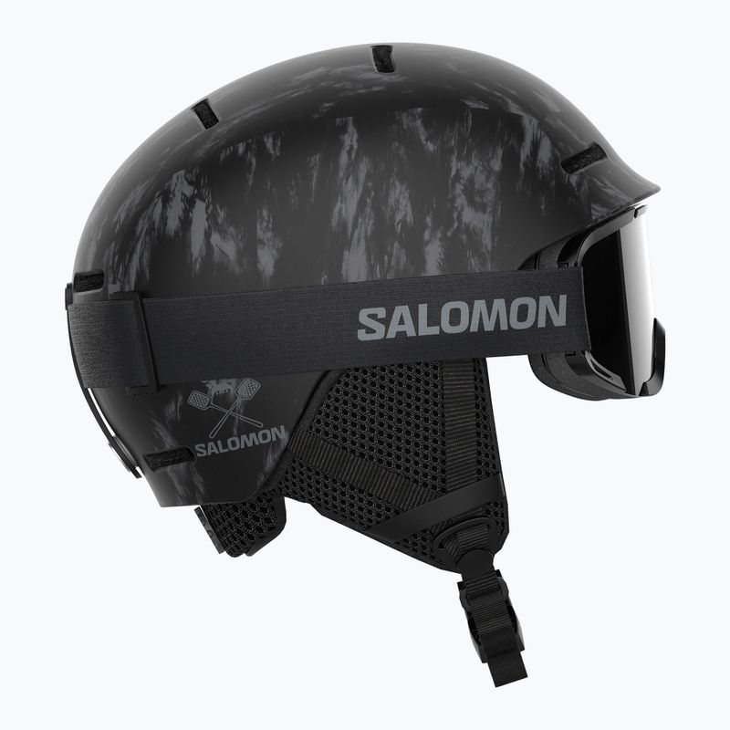 Παιδικό κράνος σκι Salomon Player Combo + Γυαλιά XV Jr black&tie/black silver