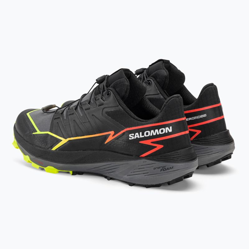 Salomon Thundercross ανδρικά αθλητικά παπούτσια για τρέξιμο μαύρο/ησυχαστική απόχρωση/φλογερό κοράλλι 4