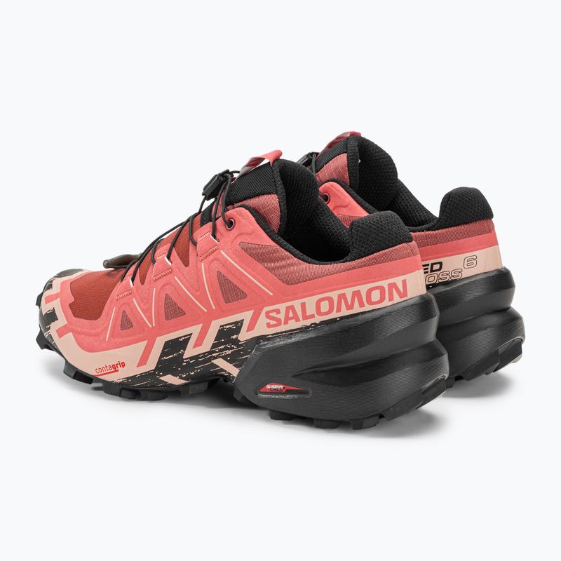 Salomon Speedcross 6 γυναικεία παπούτσια τρεξίματος από δέρμα αγελάδας/μαύρο/αγγλικό τριαντάφυλλο 6